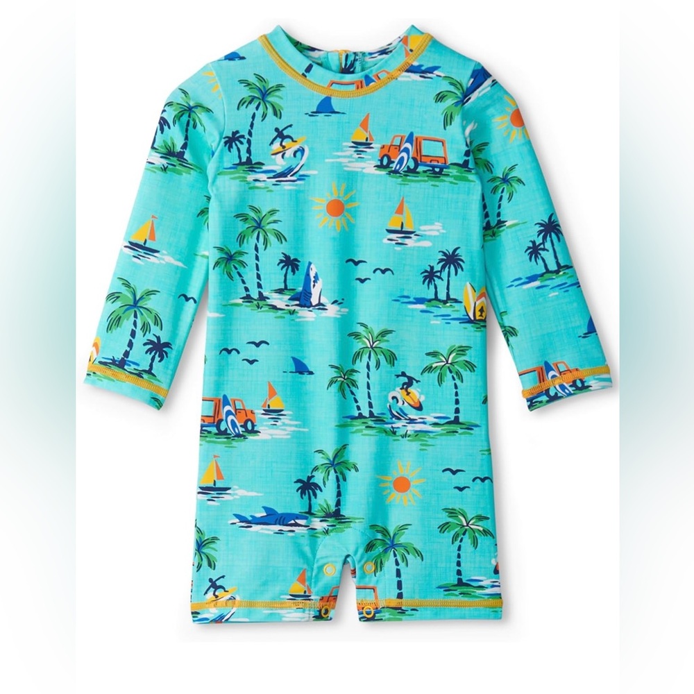 Hatley baby boys one piece rashguard BNWT